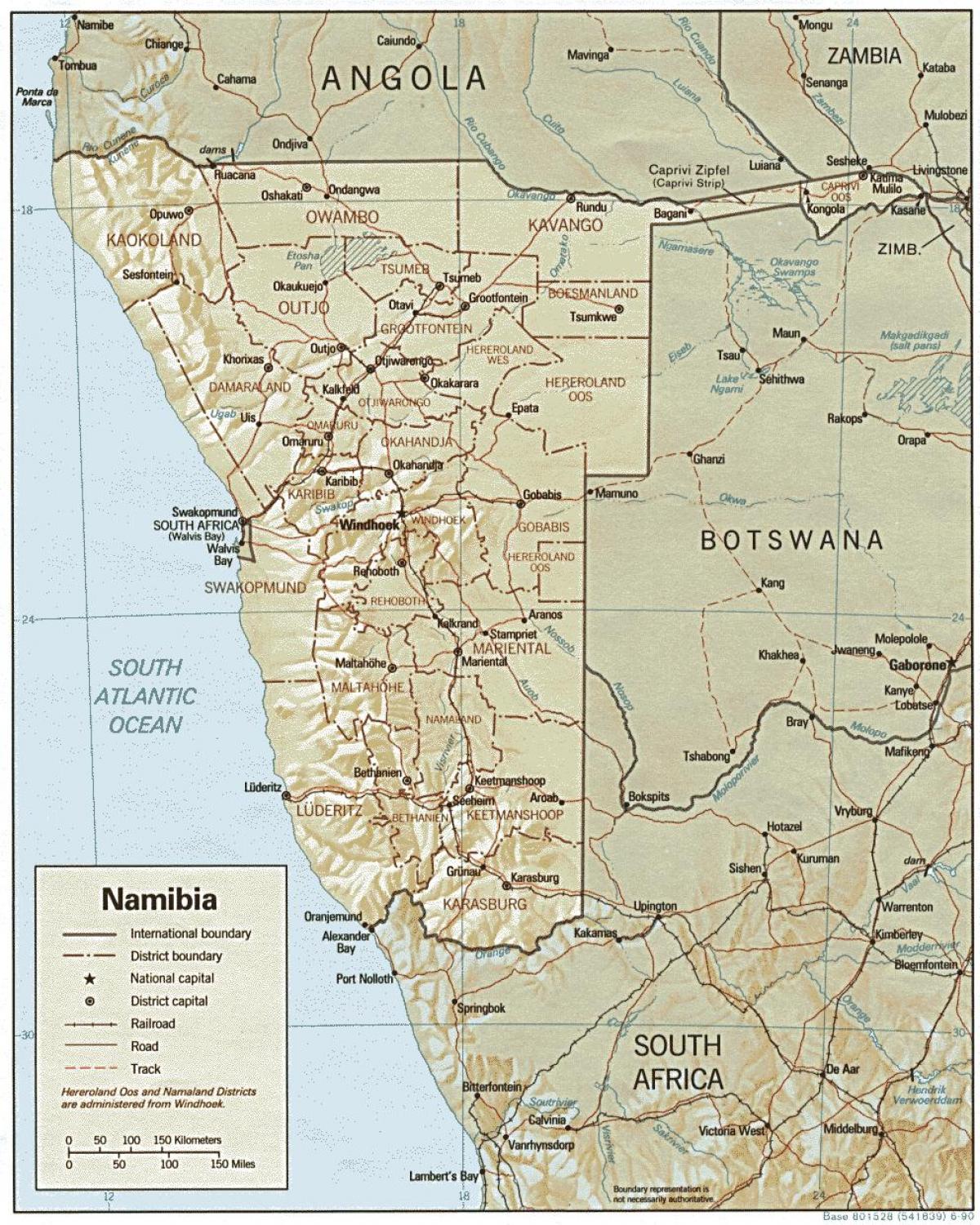 Harta e Namibisë ferma