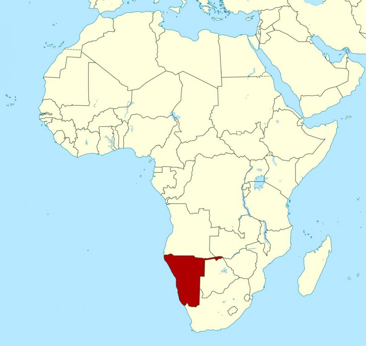 Harta e Namibi të afrikës