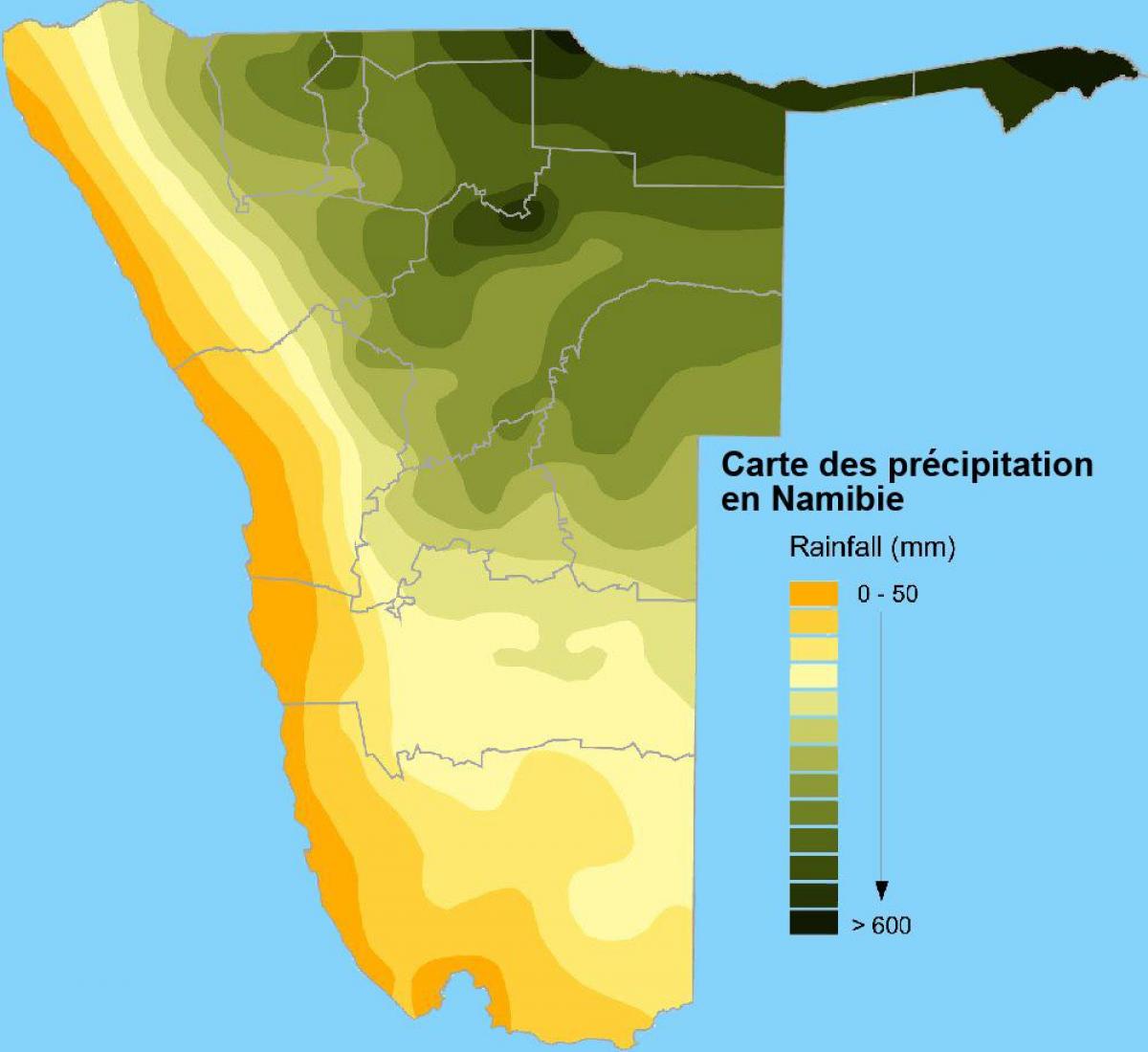 Harta e reshjeve të Namibisë