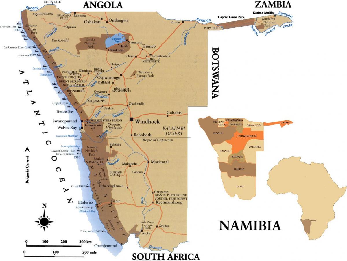 Harta e skillsmap Namibia